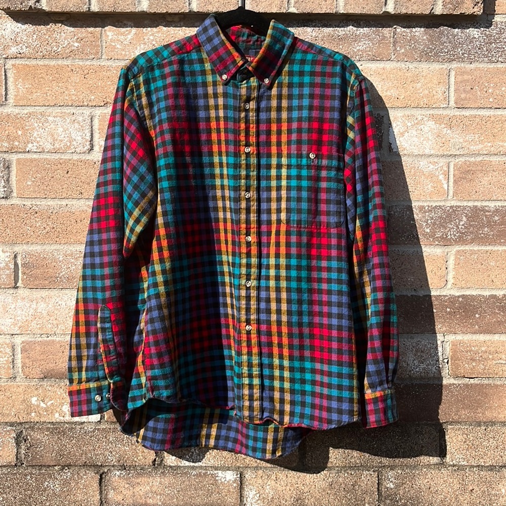 Vintage Mervyn's High Sierra Multicolored Checked Flannel